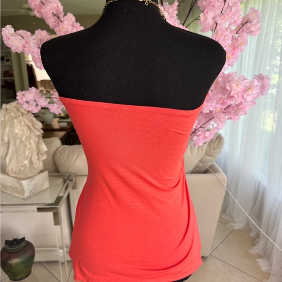 Sky Top Snake embellishment Orange sleeveless top Small - Picture 7 of 8